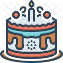 Kuchen Jubilaumstorte Feier Symbol
