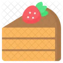 Kuchen Erdbeere Schokolade Symbol