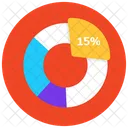 Kreisinfografik Prozentdiagramm Grafische Darstellung Symbol