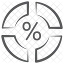 Donut Diagramm Kreisdiagramm Grafische Darstellung Icon