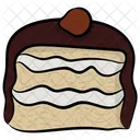 Kuchenstuck Schokoladenkuchen Kuchenstuck Icon