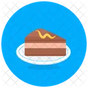 Kuchenstuck Schokoladenkuchen Kuchenstuck Symbol