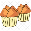 Kue Kukus Muffins Cupcake Icon