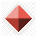 Parallelogramm Form Quadrat Icon