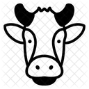 Kuh Gesicht Tier Symbol
