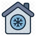 Kuhlung Des Hauses Haus Klimaanlage Symbol