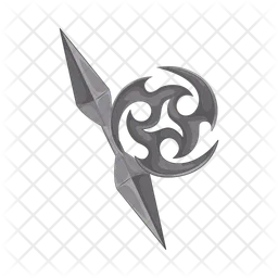 Kunai and shuriken  Icon