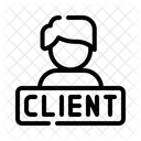 Kunde Auftragnehmer Beziehung Symbol