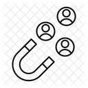 Kunden anlocken  Symbol