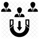 Kunden Anlocken Anziehen Attraktion Symbol
