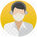 Kundenbetreuer Kundendienst Callcenter Agent Symbol