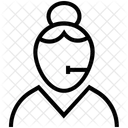 Kundin Vertreterin Weiblich Symbol