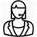 Kundin Vertreterin Weiblich Symbol