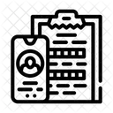 Kundenanruf Kunde Fragebogen Symbol