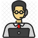 Kundenanruf Kundendienst Kundensupport Symbol