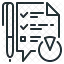 Kunde Kundenbefragung Fragebogen Symbol