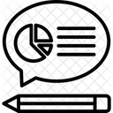 Kundenbericht Kundenbefragung Kreisdiagramm Symbol