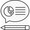 Kundenbericht Kundenbefragung Kreisdiagramm Symbol