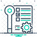 Kundendienst Reparatur Schraubenschlussel Symbol