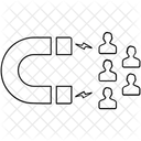 Anziehen Symbol Client Symbol
