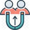 Anziehen Kunde Ziel Symbol