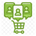 Geschaft Einkaufswagen Diagramm Symbol