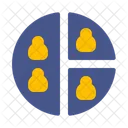 Kundensegmentierung  Symbol