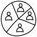 Kundensegmentierung  Symbol