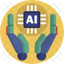 Kunstliche Intelligenz KI Roboter Symbol