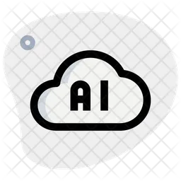 Künstliche Intelligenz-Cloud  Symbol