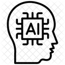 Liniensymbol Fur Kunstliche Intelligenz Icon