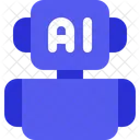 Künstliche Intelligenz Roboter  Symbol