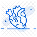 Kunstliches Herz Kunstliche Intelligenz KI Symbol