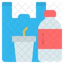 Plastik Flasche Glas Symbol