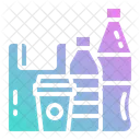 Plastik Tasche Flasche Symbol