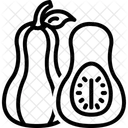 Kurbis Butternuss Gemuse Symbol