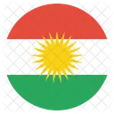 Kurdisch Kurdistan Flagge Symbol