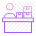 Logistikburo Postamt Zustellburo Symbol