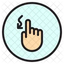 Kurve Finger Geste Symbol