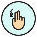 Kurve Finger Geste Symbol