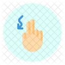 Kurve Finger Geste Symbol