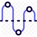 Kurve Diagramm Liniendiagramm Symbol