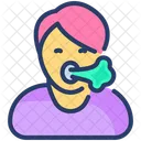 Atemnot Kurzatmigkeit Asthma Icon