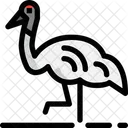 Kushiro Crane Bird Animal Icon