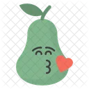 Birne Emoji Emoticon Emotion Symbol