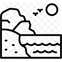 Kuste Meer Haus Symbol