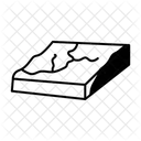 Kuste Topographie Karte Symbol