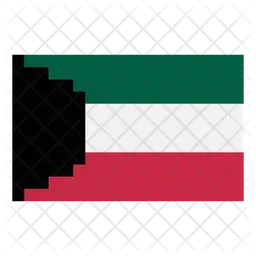 Kuwait Flag Icono