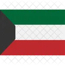 Kuwait Flagge Land Icon
