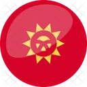 Kyrgyzstan Flag Country Icon